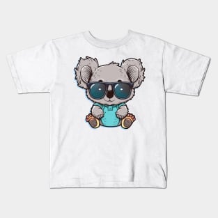 This happy little guy knows how to stay stylish in the hot weather Kids T-Shirt